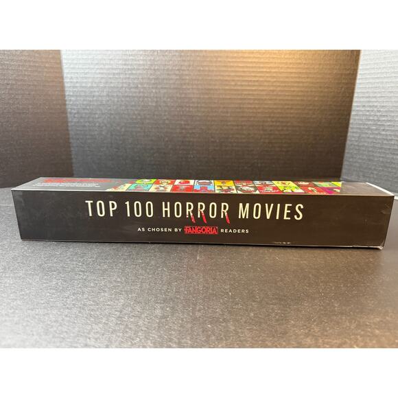 Curious Charts Official Fangoria Horror Movie Scratch Off Poster Top 100 *READ - Picture 1 of 8